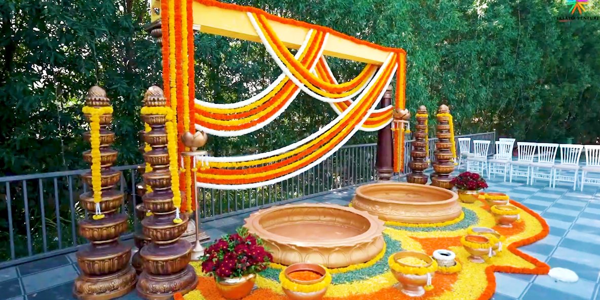 Haldi ceremony decor by Versato Ventures, Bengaluru