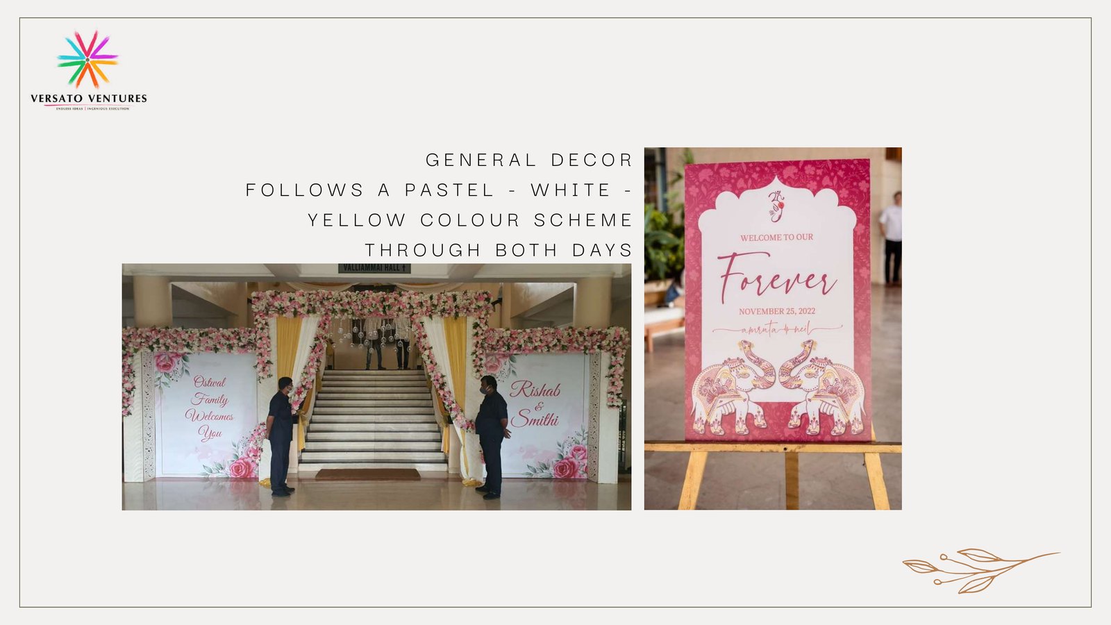 Pastel ceremony decor moodboard by Versato Ventures, Bengaluru