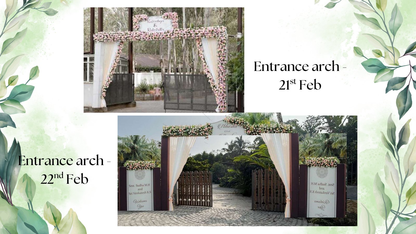 Marigold entrance arch decor moodboard by Versato Ventures, Bengaluru