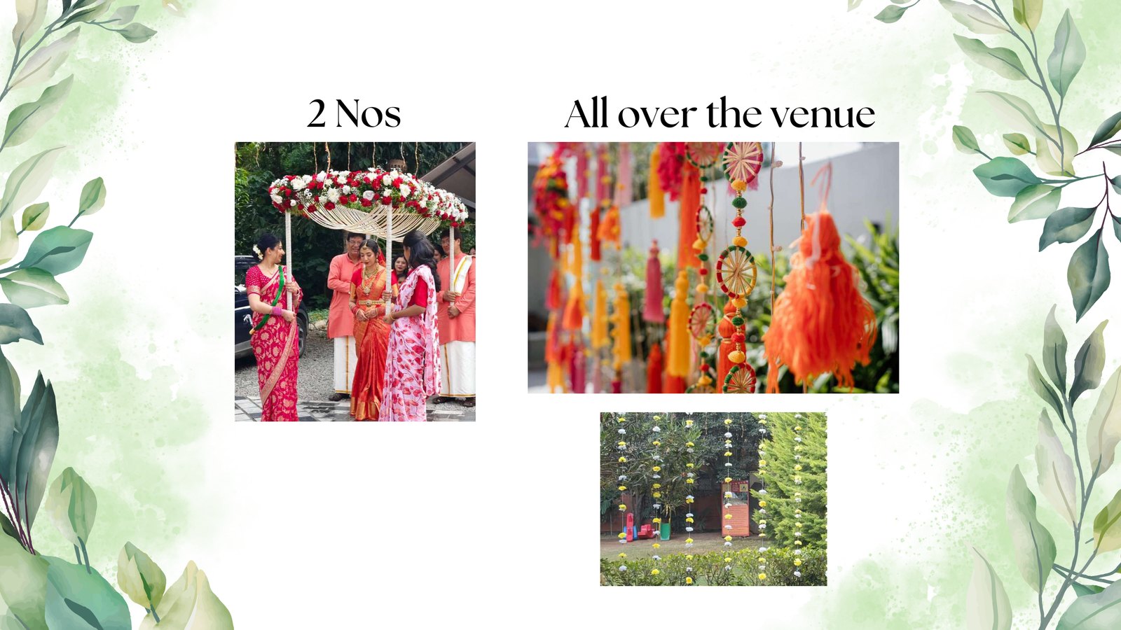 Garlands and florals moodboard by Versato Ventures, Bengaluru