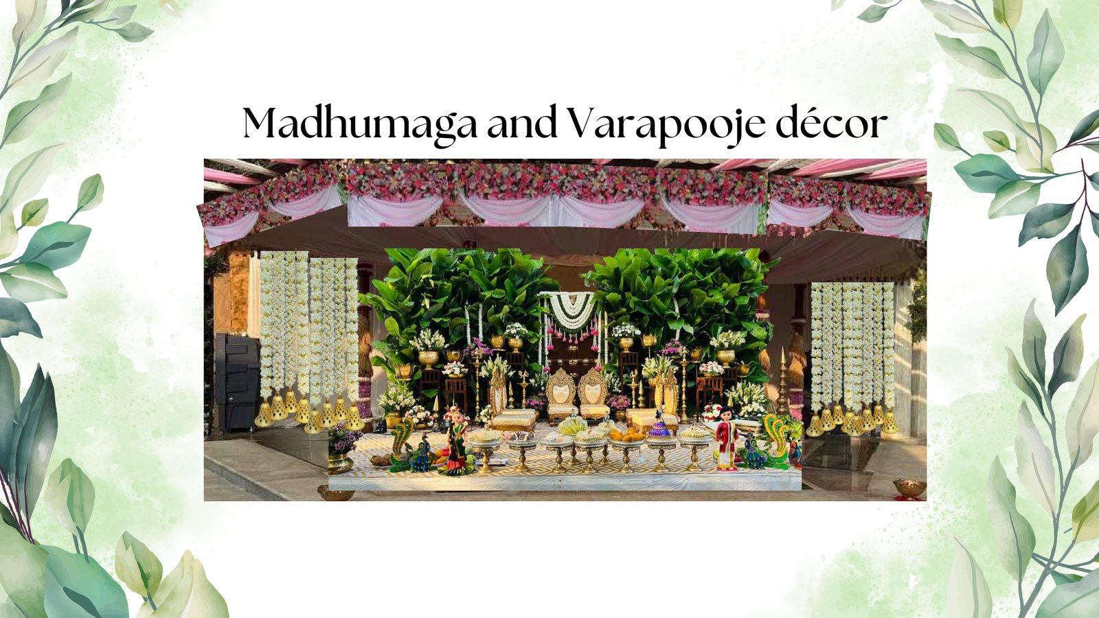 Madhumaga and Varapooje decor moodboard by Versato Ventures, Bengaluru