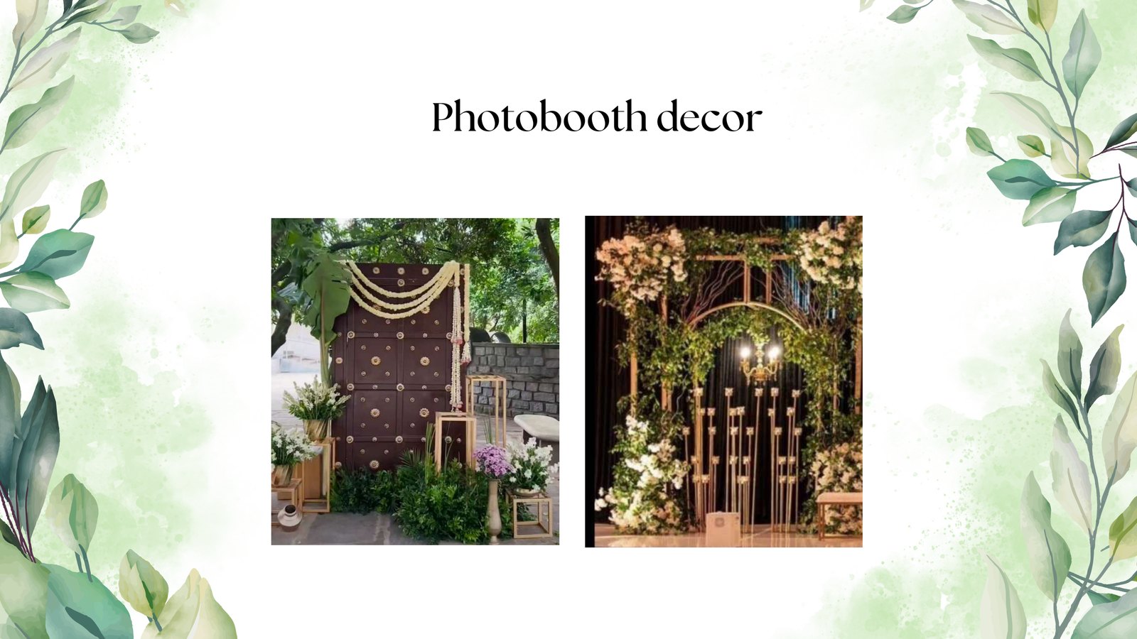 Photobooth decor moodboard by Versato Ventures, Bengaluru