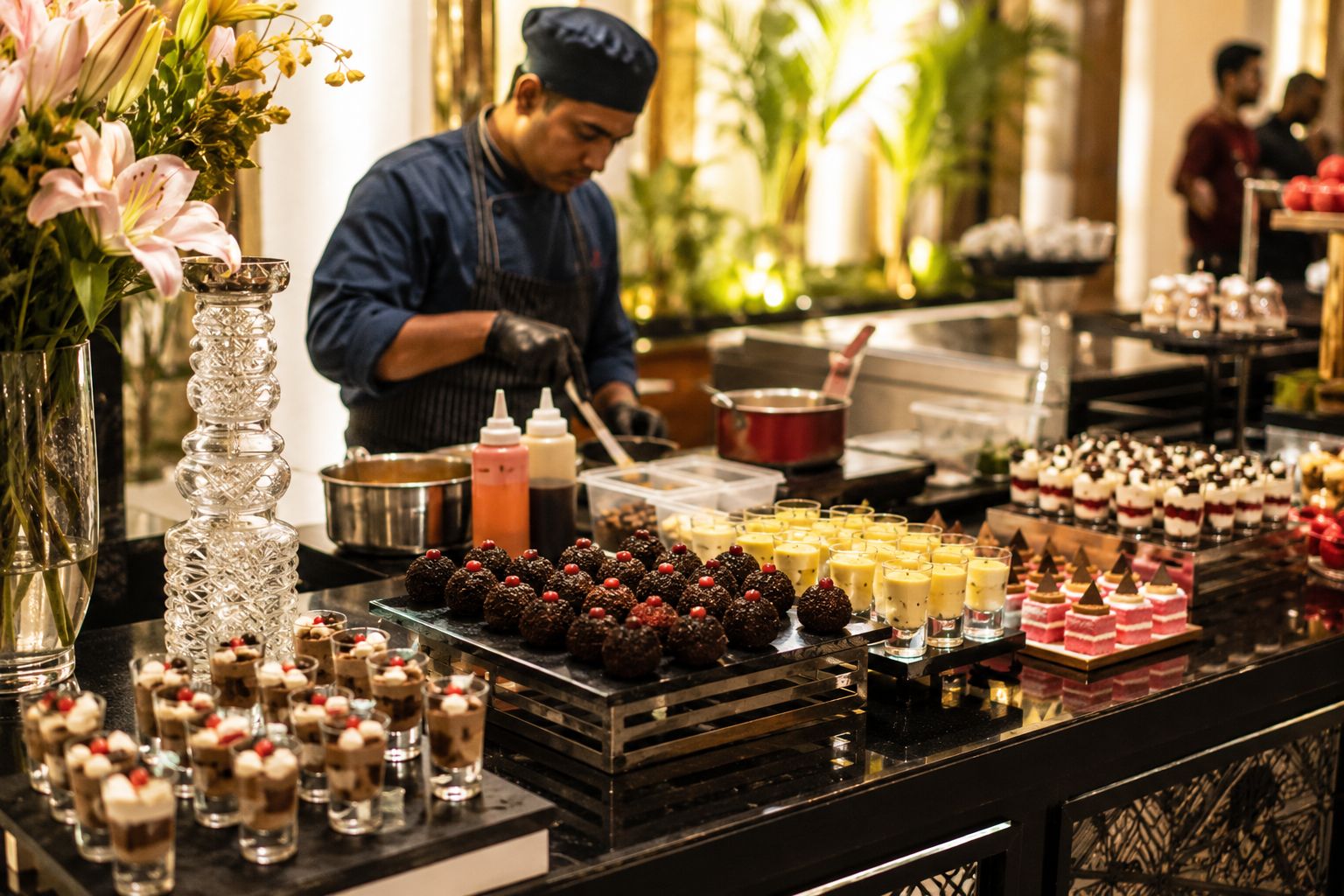 Live dessert counters